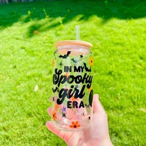 Hallloween Beer can glass